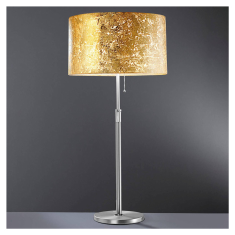 Loop – stolná lampa s lístkovým zlatom Hufnagel