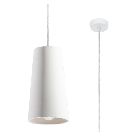 Biele keramické závesné svietidlo Nice Lamps Armica