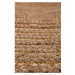 Hnedý ručne vyrobený koberec Nattiot Abha, ø 140 cm