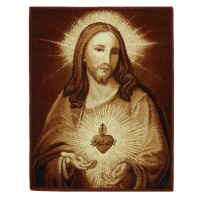 Kusový koberec Srdce Ježíše - 80x100 cm Weltom