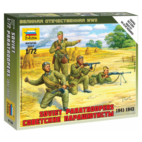 Wargames (WWII) figurky 6138 - Soviet Paratroops (1:72) Zvezda