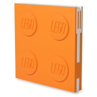 LEGO® 2.0 Zápisník s gélovým perom ako klipom oranžový