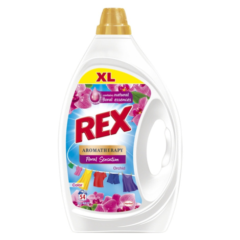 REX Aromatherapy Prací gél Orchid Color 54 praní 2,43 l