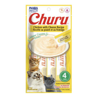 Inaba Churu Pyré cat Kura so syrom maškrta pre mačky 4tuby 56g