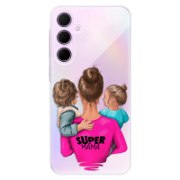 Odolné silikónové puzdro iSaprio - Super Mama - Boy and Girl - Samsung Galaxy A35 5G