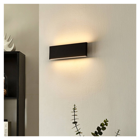 Nástenné svietidlo Lindby Ignazia LED, 28 cm, čierne