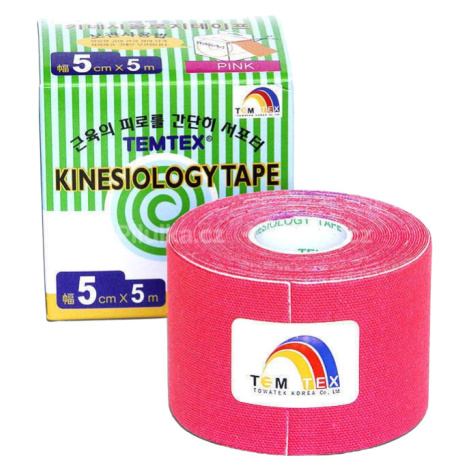 TEMTEX KINESOLOGY TAPE Tejpovacia páska ružová 5cm x 5m