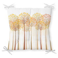 Sedák na stoličku Minimalist Cushion Covers Gold Trees, 40 x 40 cm