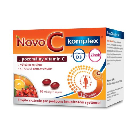 NOVO C Komplex lipozomálny vitamín C + vitamín D3 + zinok 90 kapsúl