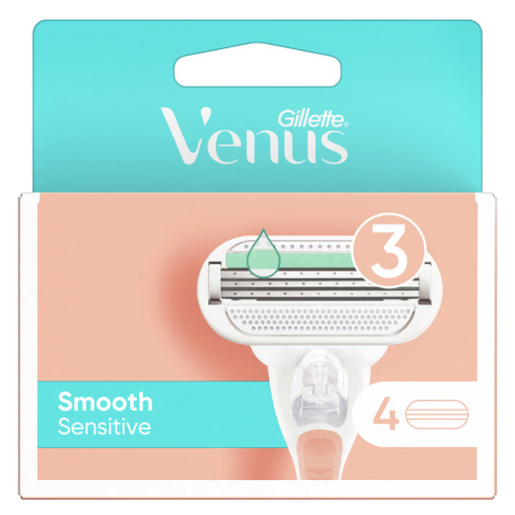 GILLETTE Venus Smooth Sensitive Náhradné hlavice 4 ks