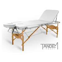 Skladací masážny stôl TANDEM Profi W3D Farba: biela