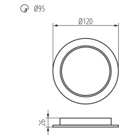 TAVO LED DO 9W-NW   Vstavané svietidlo LED