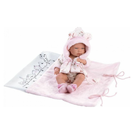 Llorens 73898 New born dievčatko realistická bábika bábätko s celovinylovým telom 40 cm