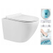 Mexen LENA Rimless, závesná WC misa so sedátkom + bidet, biela, 30224000+35224800