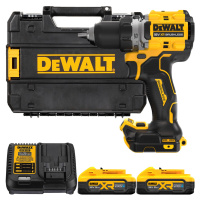 DEWALT 18V XR Aku vŕtačka bez príklepu, 2x 5,0 Ah POWERSTACK DCD800H2T-QW