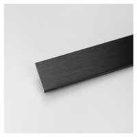 Profil plochý hliníkový čierny 30x2x1000