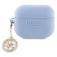 Púzdro Guess GUAP23DSLGHDB AirPods Pro 2 cover blue 3D Rubber 4G Diamond Charm (GUAP23DSLGHDB)