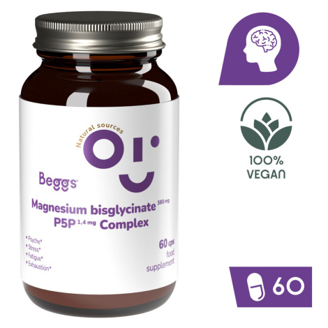 Beggs Magnesium bisglycinate 380 mg + P5P COMPLEX 1,4 mg (60 kapsúl)