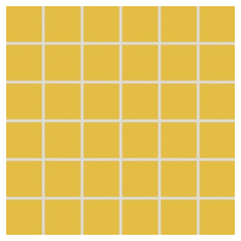 Mozaika Rako Color Two tmavo žltá 30x30 cm mat GDM05142.1
