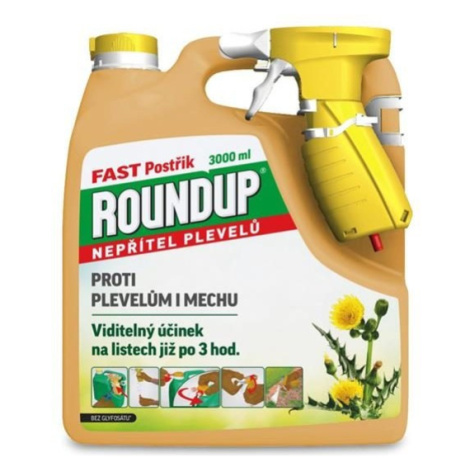 ROUNDUP Fast bez glyfozátu - rozprašovač EVERGREEN 3l