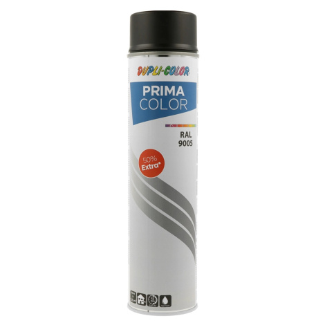 DUPLI-COLOR Uni lak v spreji PRIMA COLOR RAL 9005 čierna matná 600 ml