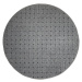 Kusový koberec Udinese šedý kruh - 67x67 (průměr) kruh cm Vopi koberce