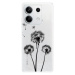 Odolné silikónové puzdro iSaprio - Three Dandelions - black - Xiaomi Redmi Note 13 5G