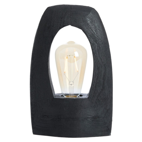 Matne čierna stolová lampa (výška 25 cm) Carini – Light & Living