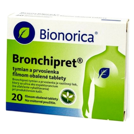 BRONCHIPRET Tymian a prvosienka 60 mg/160 mg 20 tabliet