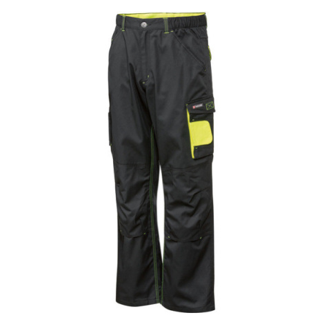 PARKSIDE Pánske pracovné nohavice (58, čierna/žltá)