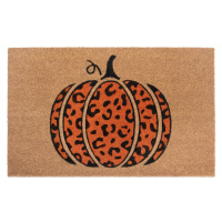 Rohožka Halloween - oranžová tykev 105706 - 45x70 cm Hanse Home Collection koberce