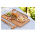 Set podnosu, tanierika a paličiek na servírovanie sushi Bambum