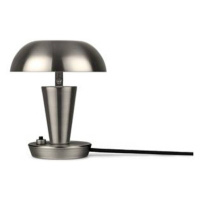 Ferm LIVING Stolná lampa Tiny, nikel, 14 cm, železo, naklápacia