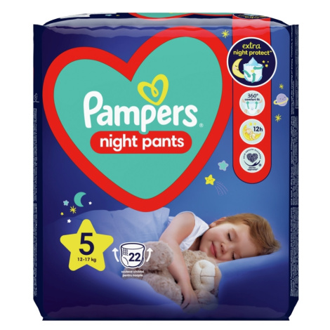PAMPERS Pants Night 5 Nohavičkové plienky 12 - 17 kg 22 ks