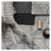 Sivá čalúnená dvojlôžková posteľ s roštom 160x200 cm Sleepy Luna – Miuform