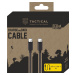 Kábel Tactical Smooth Thread USB-C/USB-C 1m, Čierny