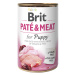 Brit PATÉ & MEAT for Puppy konzerva pre psov 400 g