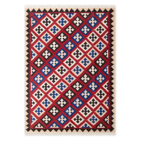 Červený obojstranný ručne tkaný vlnený koberec 160x230 cm Kamal Rami – Nouristan Hanse Home