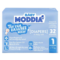 MODDIA BABY Jednorazové plienky 1 Newborn (2–5 kg), 32 ks