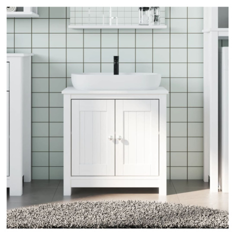 vidaXL Skrinka na umývadlo BERG biela 60x34x59 cm masívna borovica