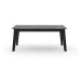 Čierny rozkladací jedálenský stôl s doskou v dekore betónu 100x180 cm Shadow – TemaHome