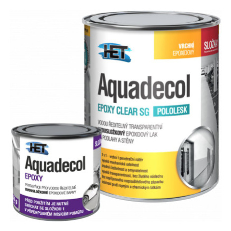 AQUADECOL EPOXY CLEAR SG - Epoxidový lak na steny 2,75 kg transparentný polomatný Het