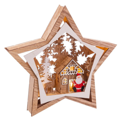 Hnedá vianočná svetelná dekorácia Noel – Casa Selección