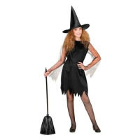 Epee Detský kostým čarodejnice 116 cm čierne šaty