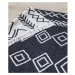 Bielo-čierny bavlnený koberec Oyo home Duo, 160 x 230 cm