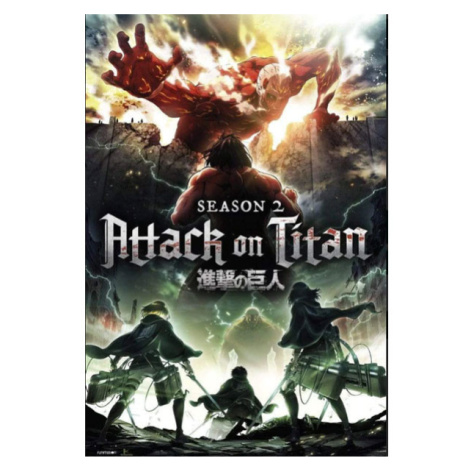 Abysse Corp Attack on Titan Attack Season 2 Art Poster 91,5 x 61 cm