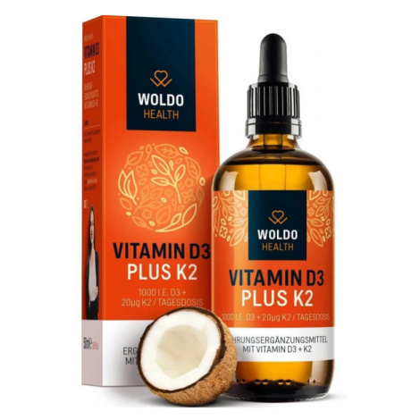 WOLDOHEALTH Vitamín D3 + K2 50 ml