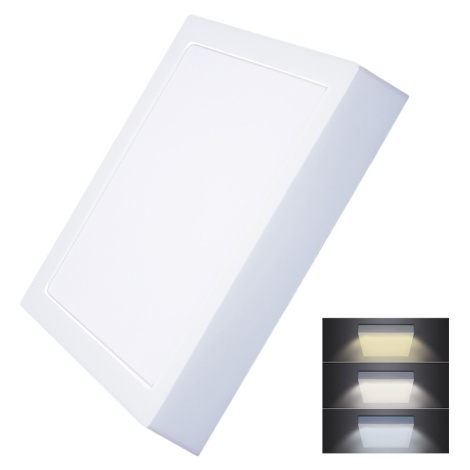 Solight LED mini panel CCT, prisazený, 24W, 1800lm, 3000K, 4000K, 6000K, štvorcový