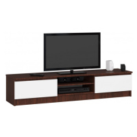 Stolík pod TV RTV K 160 CLP wenge / biely