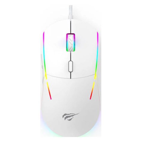 Herná myška Havit MS961 RGB Gaming Mouse 1200-12000 DPI (white)